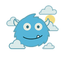 Mostly cloudy